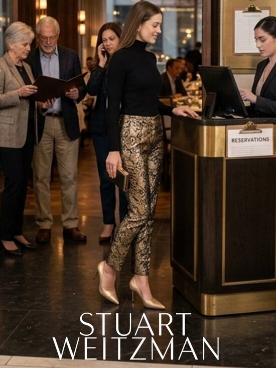 Stuart Weitzman Shoes - Stuart Weitzman Shimmery Gold Heels ✨ $495 MSRP ✨ Size 9